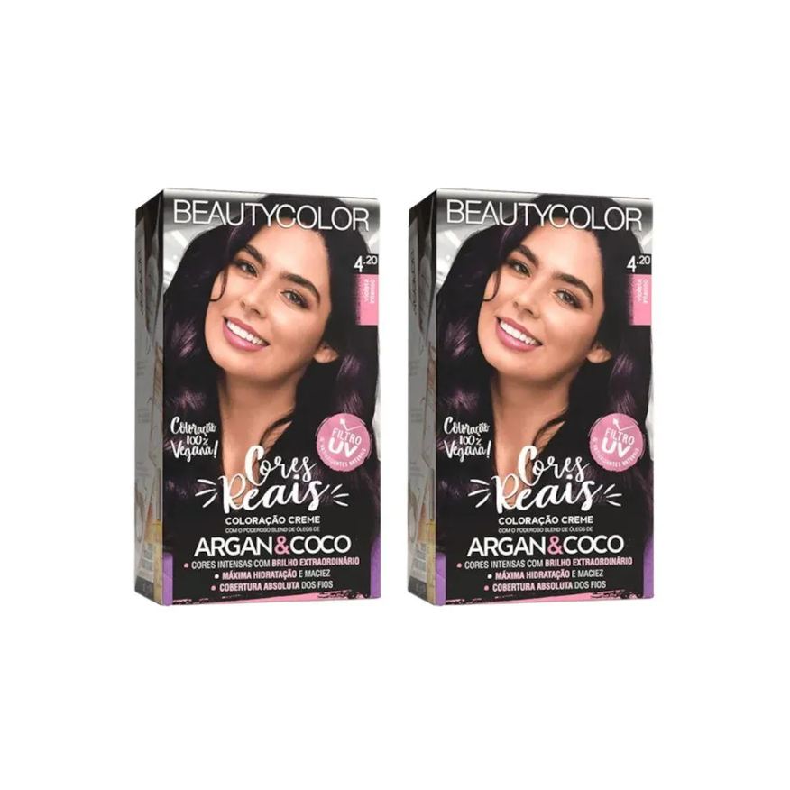 Beauty Color Coloraçao 4.20 Violeta Intenso - Kit C / 2un