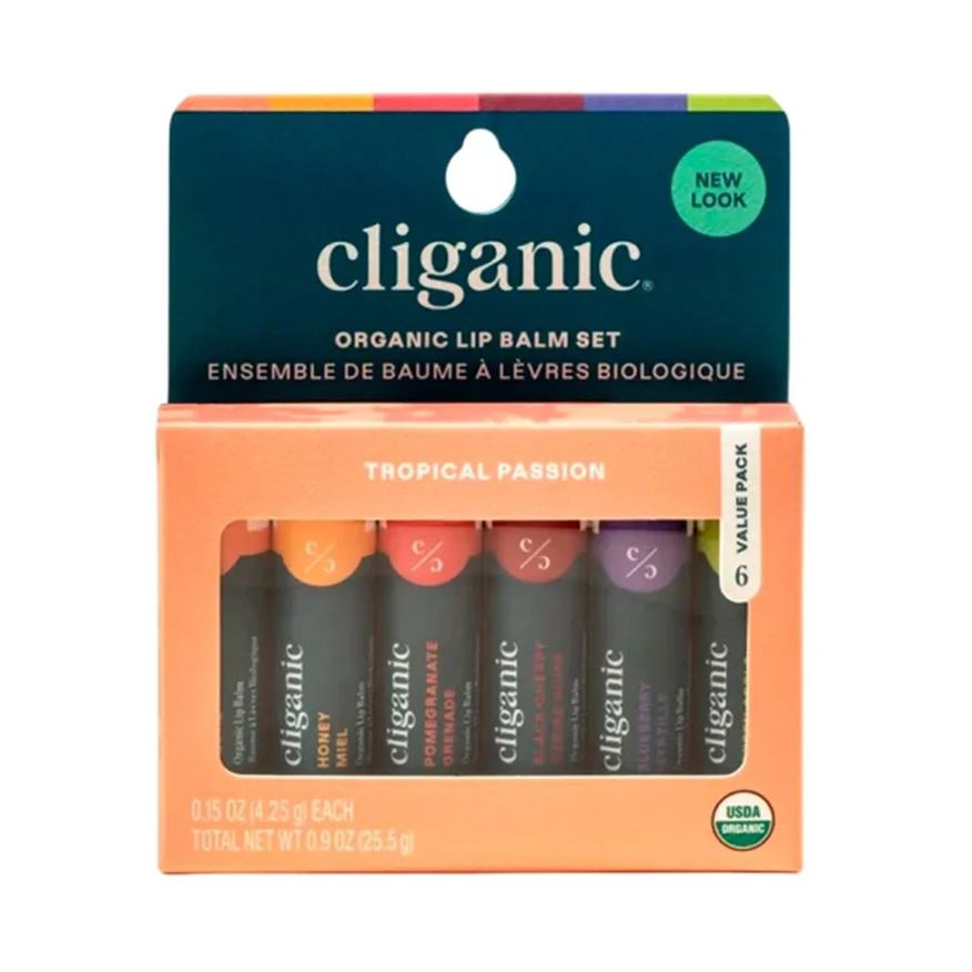 Cliganic Protetor Labial Orgânico pacote 6Un Importado