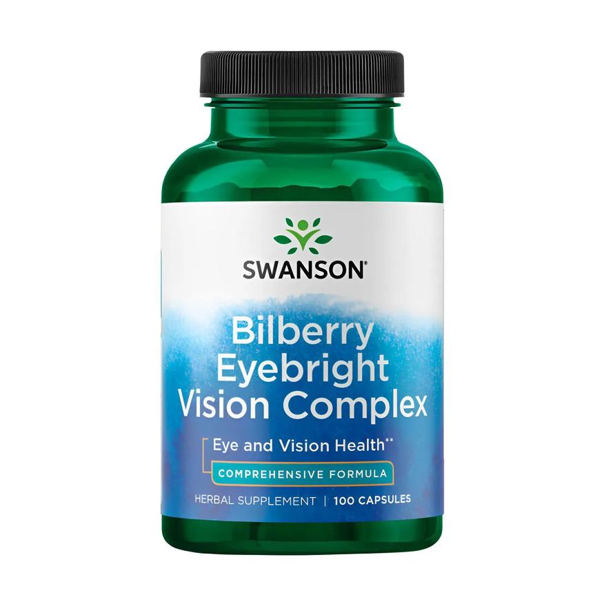 Swanson Complexo Bilberry Eyebright 100 Cápsulas Importado
