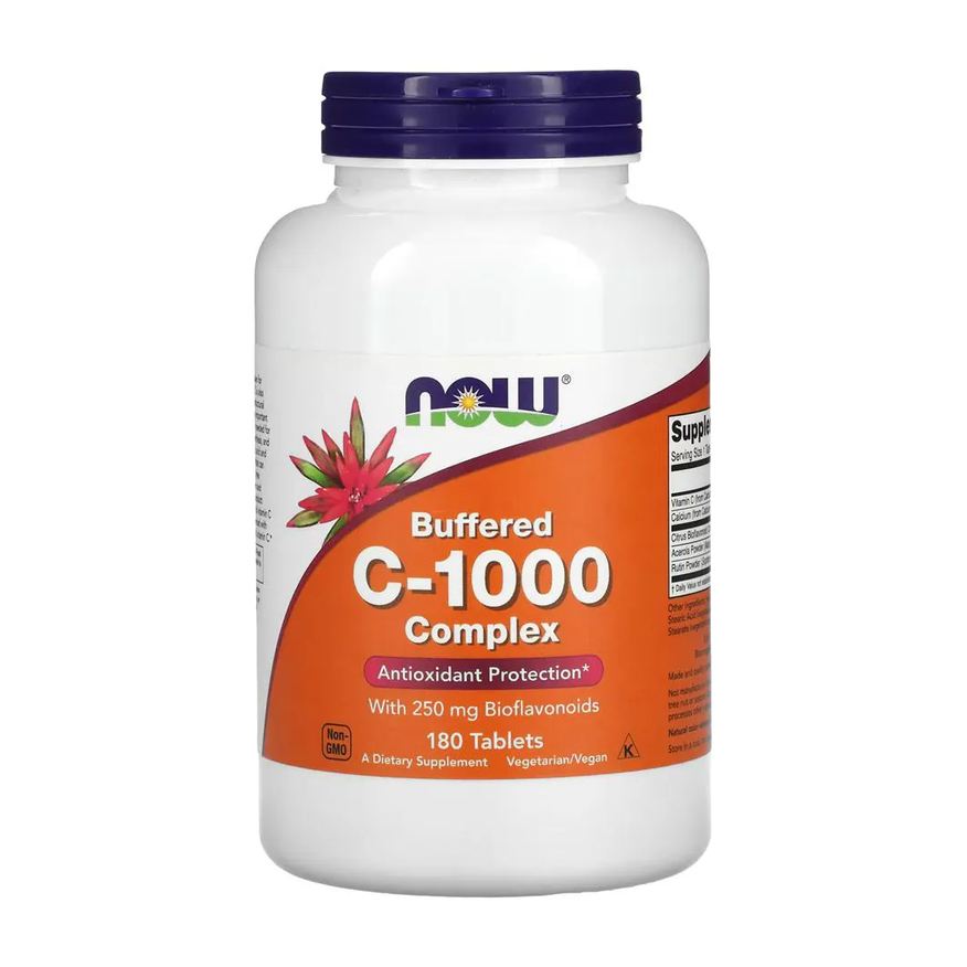 Now Foods Complexo Vitamina C 1000mg 180 Tabls Importado