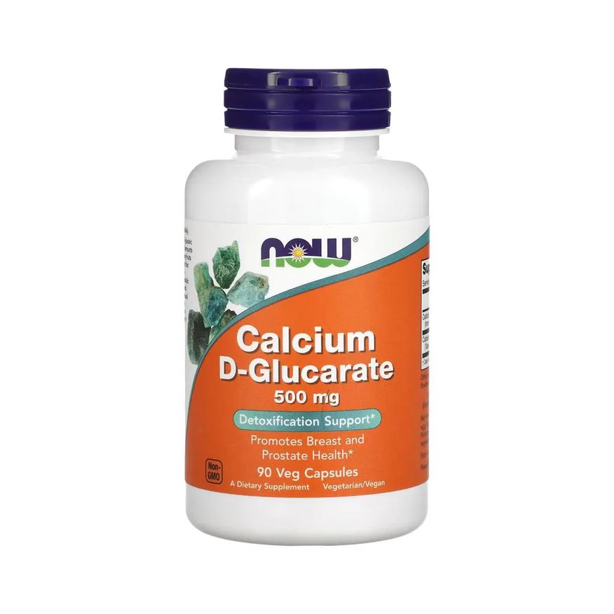 Now Foods D-Glucarato Cálcio 500mg 90Veg Cápsulas Importado