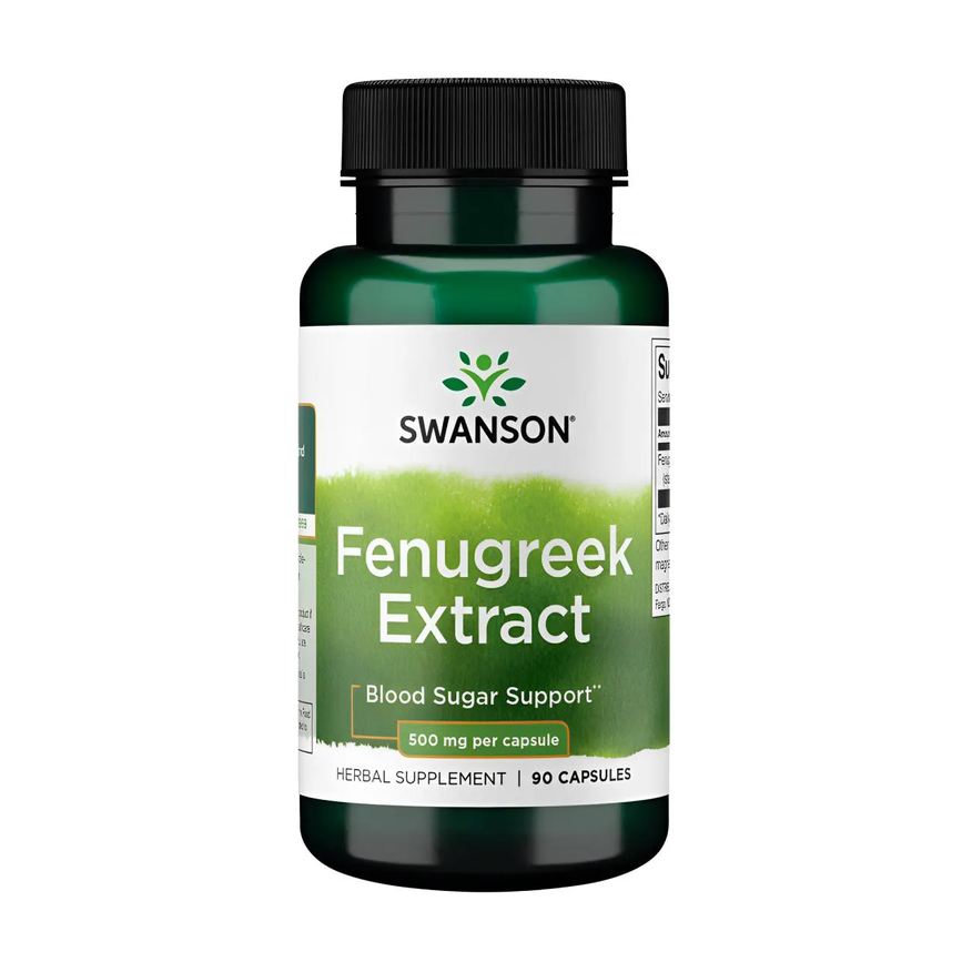 Swanson Extrato Feno Grego 500mg 90 Cápsulas Importado