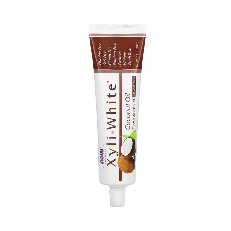 Now Foods Creme Dental + Óleo Coco XyliWhite 181g Importado