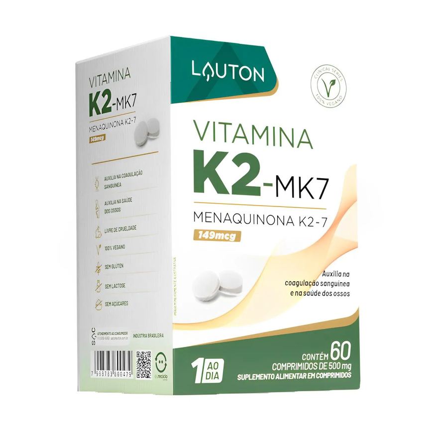 Lauton Menaquinona K2-7 149mcg 60 Comprimidos