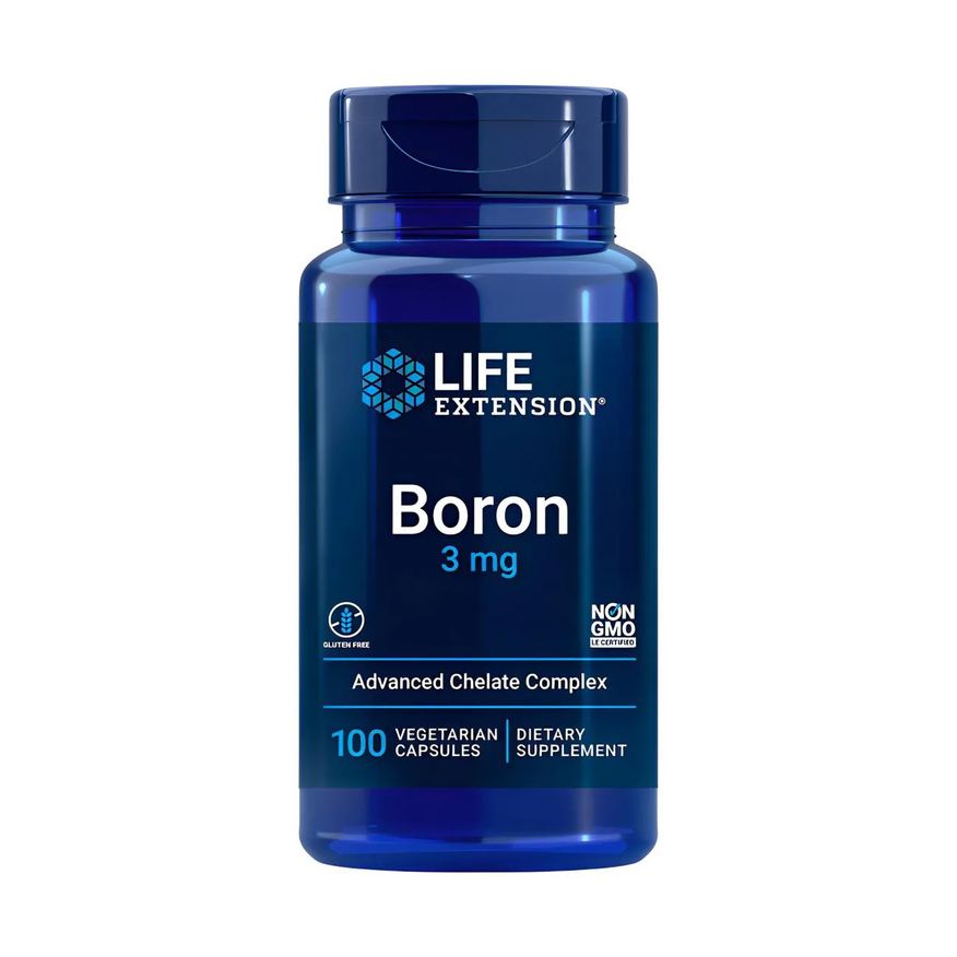 Life Extension Boron 3mg 100 Cápsulas Importado