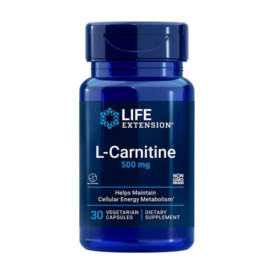 Life Extension L-Carnitina 500mg 30 Cápsulas Importado