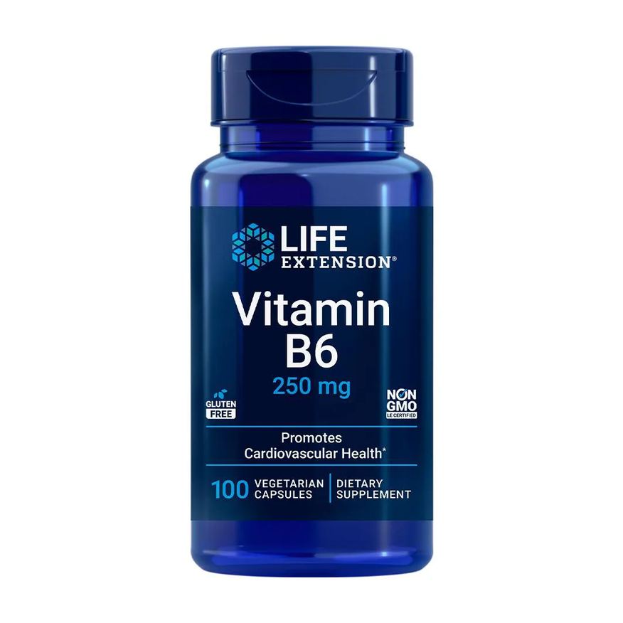 Life Extension Vitamina B6 250mg 100 Cápsulas Importado