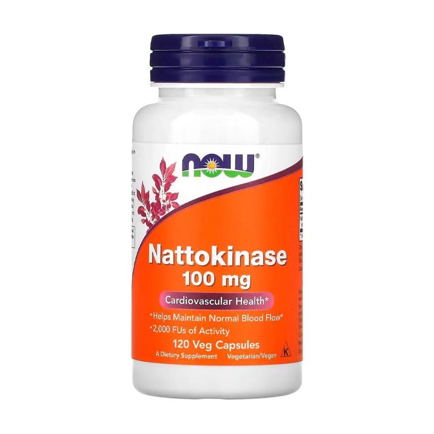 Now Foods Nattokinase 100mg 120 Cápsulas Importado