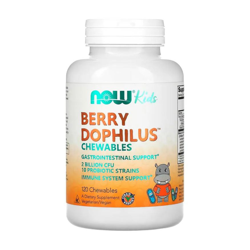 Now Foods BerryDophilus Kids 120 Past Importado