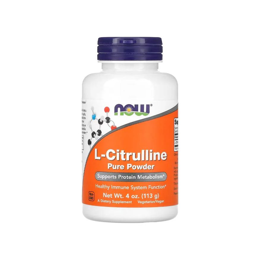 Now Foods L-Citrulina Pura em Pó 113g Importado