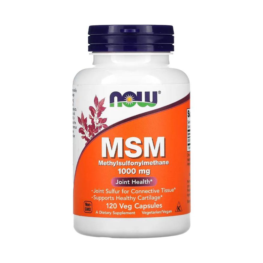 Now Foods Msm 1000mg 120 Cápsulas Importado