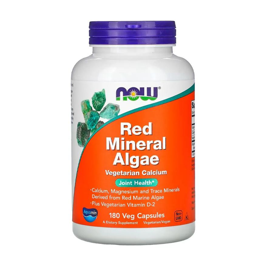 Now Foods Minerais Algas Vermelhas 180 Cápsulas Importado