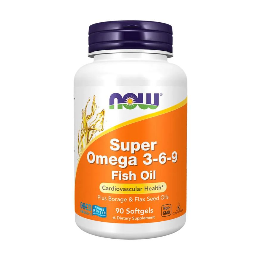 Now Foods Super Ômega 3-6-9 90 Softgels Importado