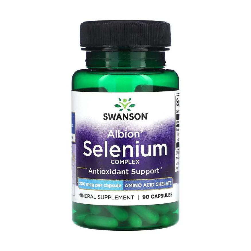 Swanson Complexo Selênio 200mcg 90 Cápsulas Importado