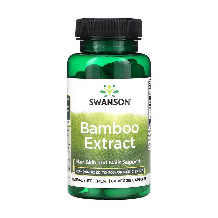 Swanson Bamboo Extract 300mg 60 Cápsulas Importado