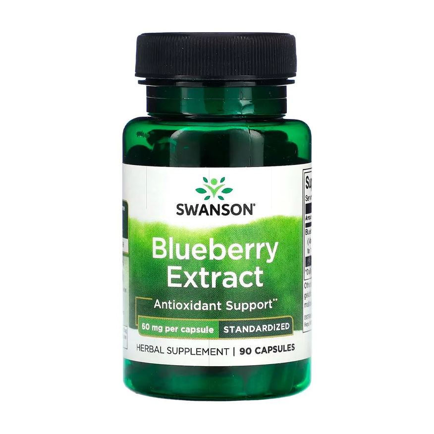 Swanson Extrato Mirtilo Blueberry 60mg 90Caps Importado