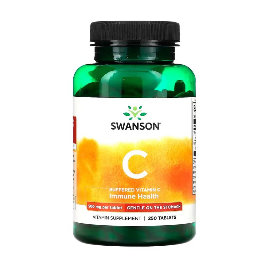 Swanson Vitamina C tamponada 500 mg 250 Tabs Importado
