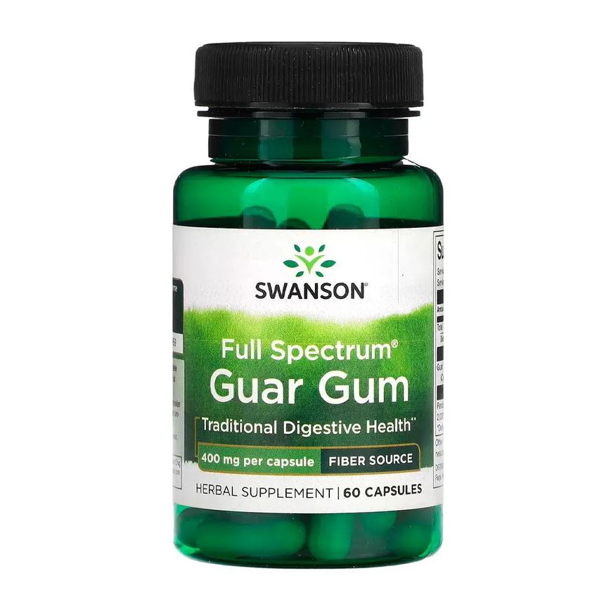 Swanson Goma de Guar 400mg 60 Cápsulas Importado