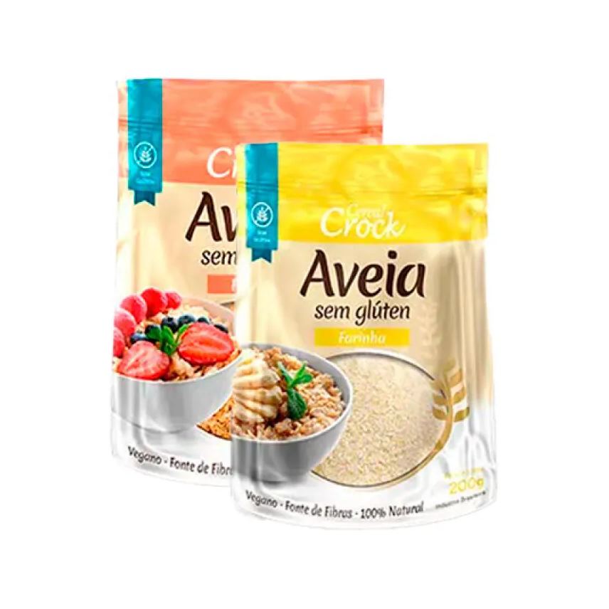 Leve Croc Kit 2 Aveia Sem Glúten Leve Croc: Farelo, Farinha