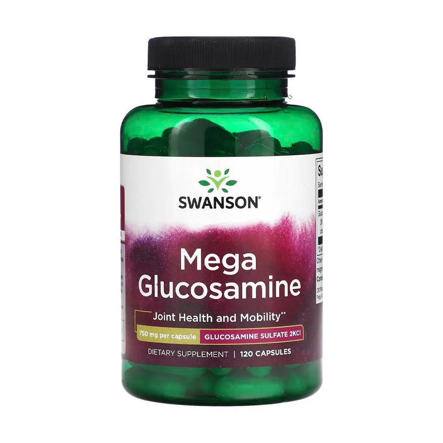 Swanson Mega Glucosamina 750mg 120 Cápsulas Importado