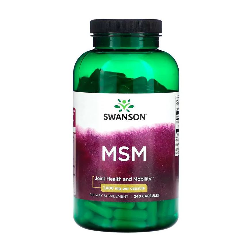 Swanson Msm metilsulfonilmetano 1000mg 240Caps Importado