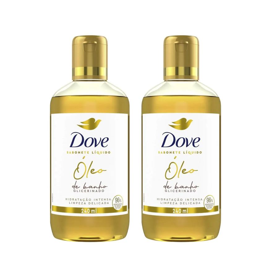Dove Kit 2C Óleo de Banho 240ml com Glicerina