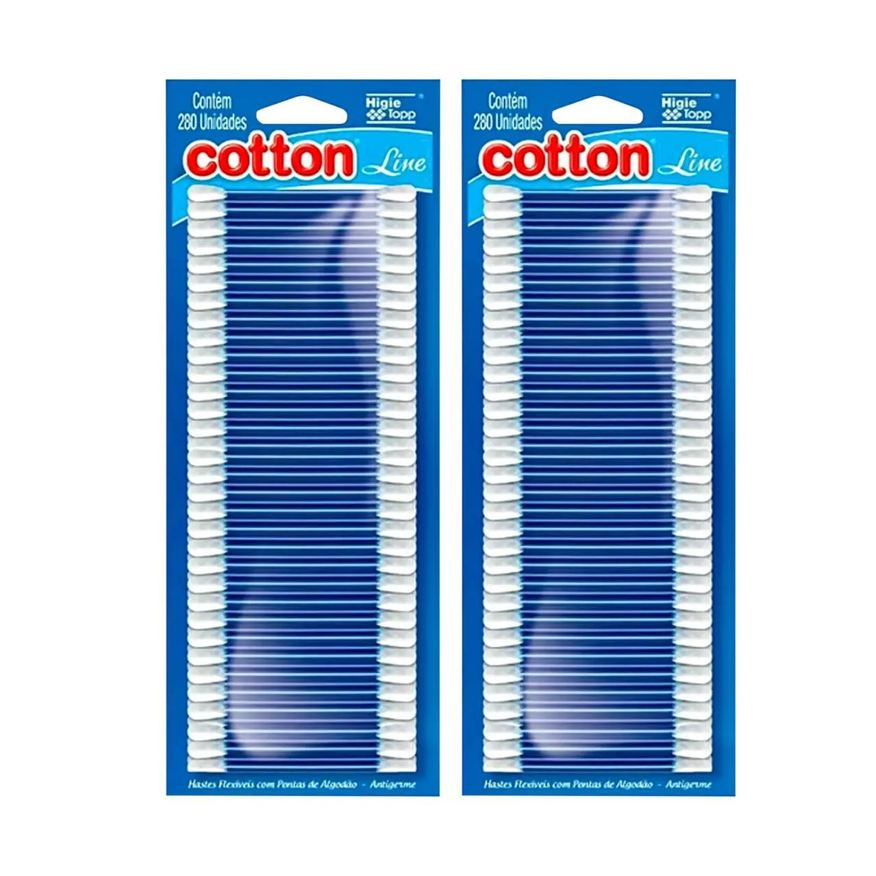 Cotton Line Kit C2 Hastes Flexíveis Pontas Algodão