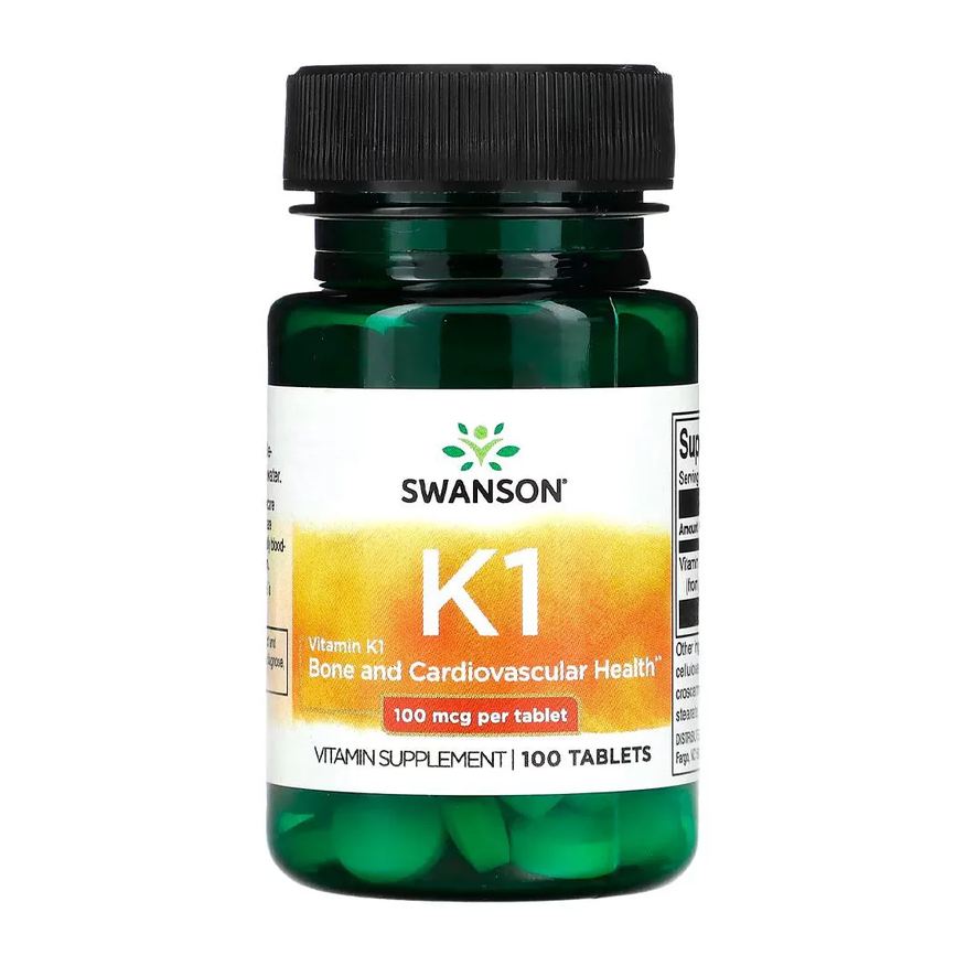 Swanson Vitamina K1 100mcg 100 Tablets Importado