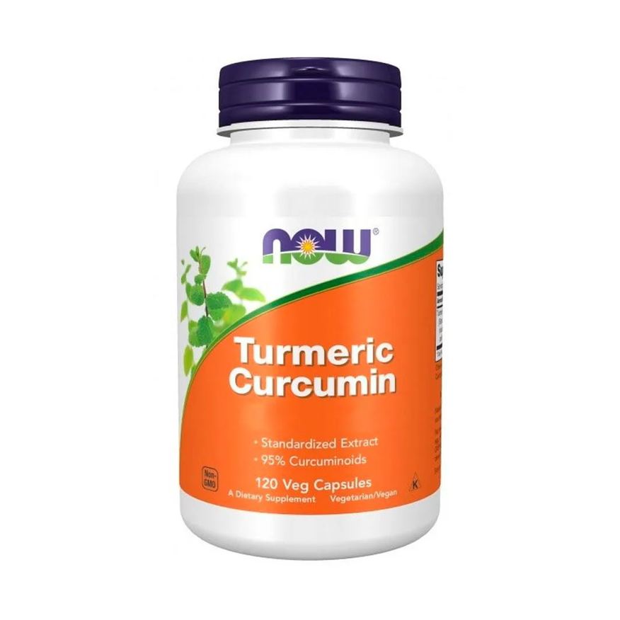Now Foods Turmeric Cúrcuma Curcumina 120 Cápsulas Importado