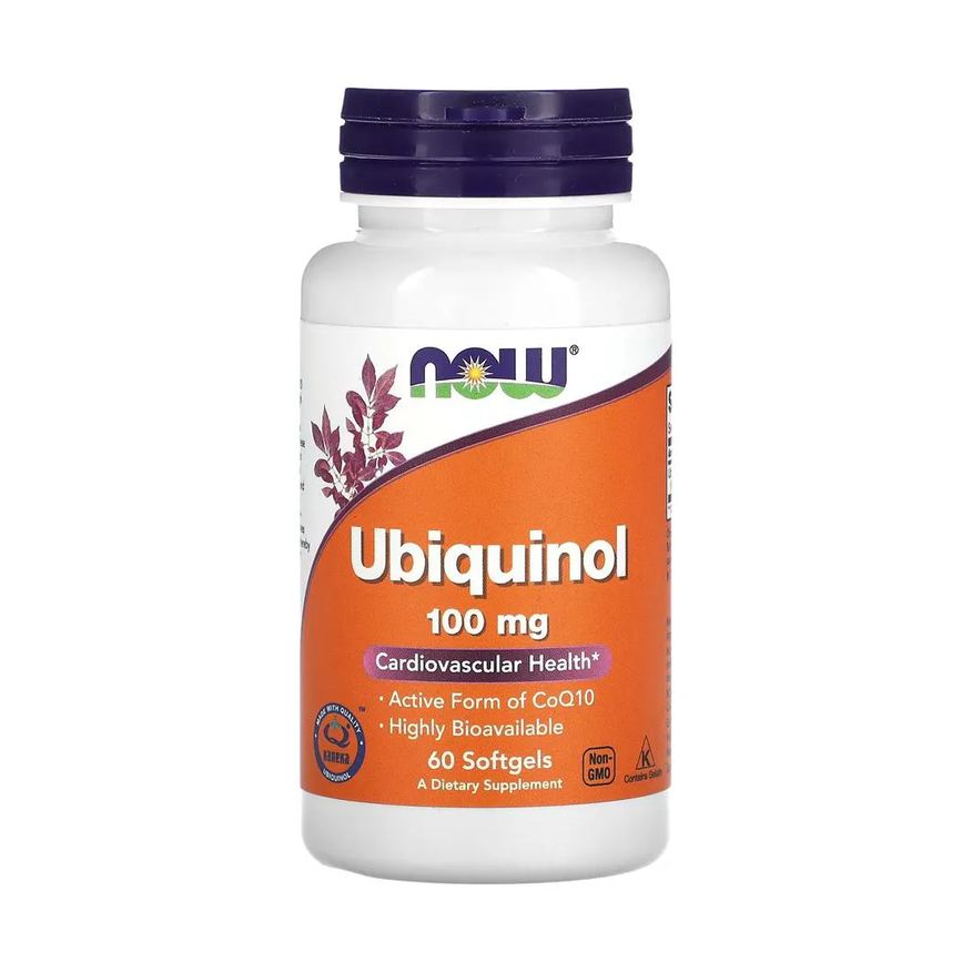 Now Foods Ubiquinol 100 mg 60 Softgels Importado