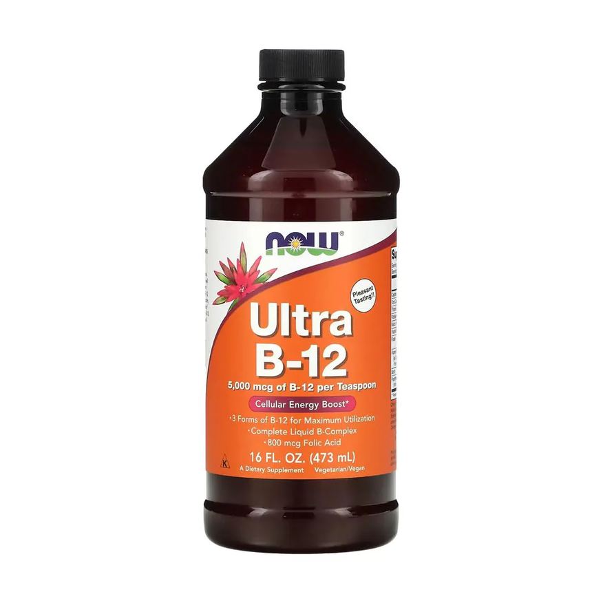 Now Foods Ultra B-12 Vitamina Complexo B 473ml Importado