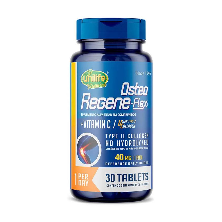 Unilife Colágeno II + Vitamin C Osteo Regene Flex 30Comp