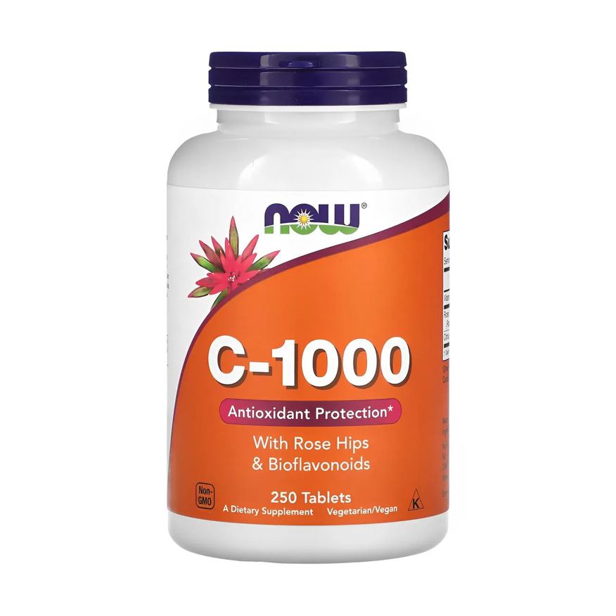 Now Foods Vitamina C-1000mg 250Tab Importado
