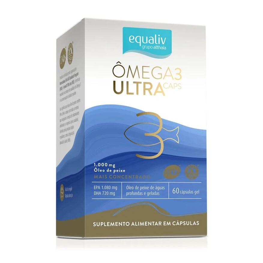 Equaliv Omega 3 Ultra 1000mg Epa 1080 Dha 720 60 cápsulas