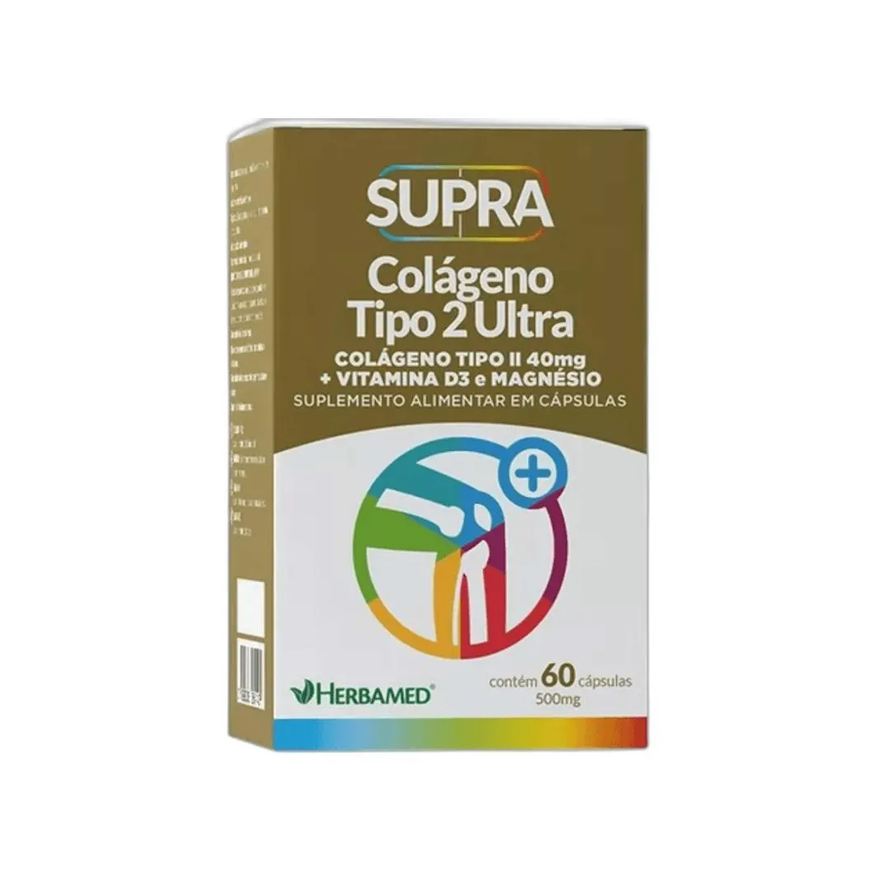 Herbamed Vitamina Supra Colágeno Tipo Ii 40mg 60 Cápsulas