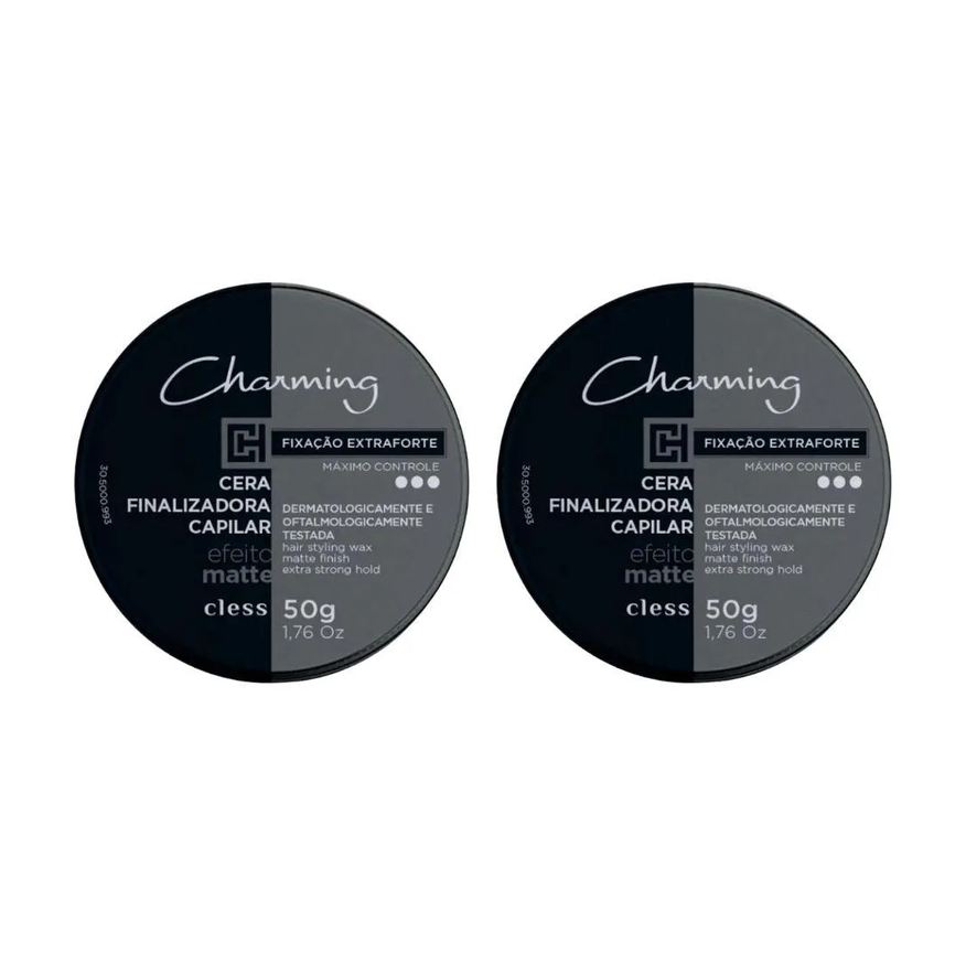 Charming Cera Capilar 50g Matte Extra Forte - Kit C / 2un