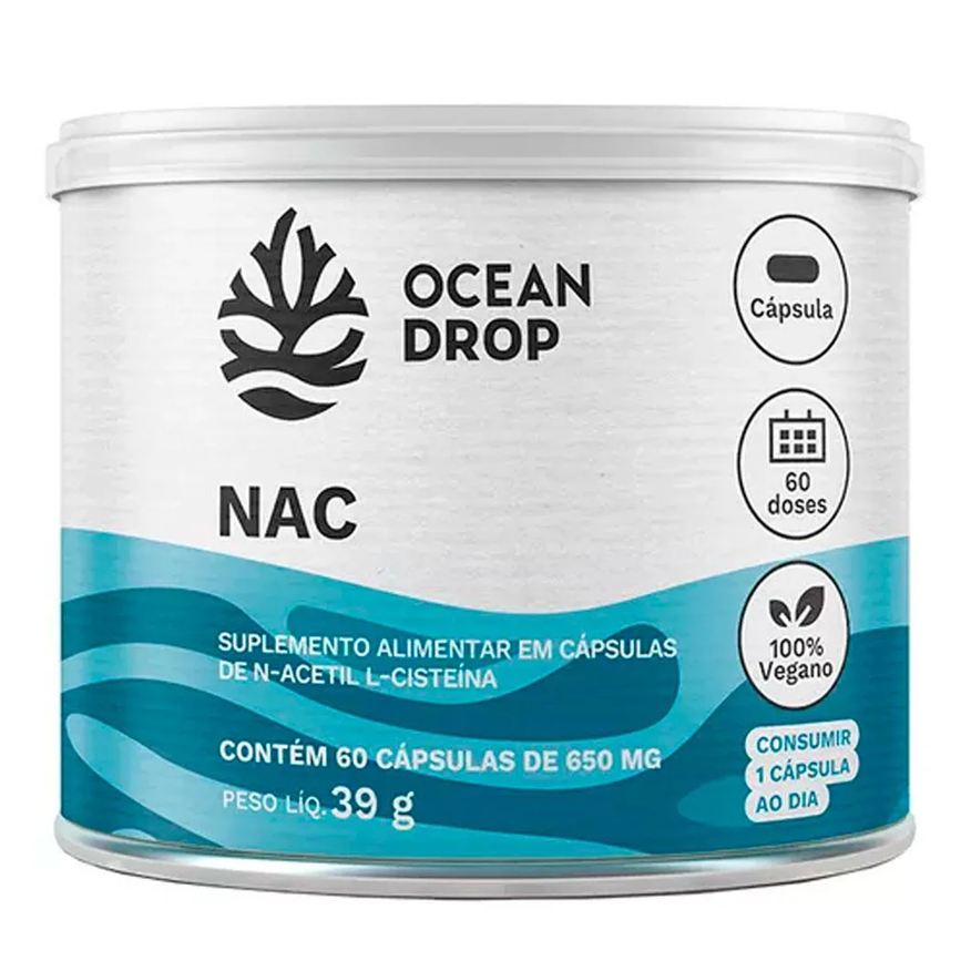 Ocean Drop Nac Acetilcisteína Vegano (120 Capsulas)
