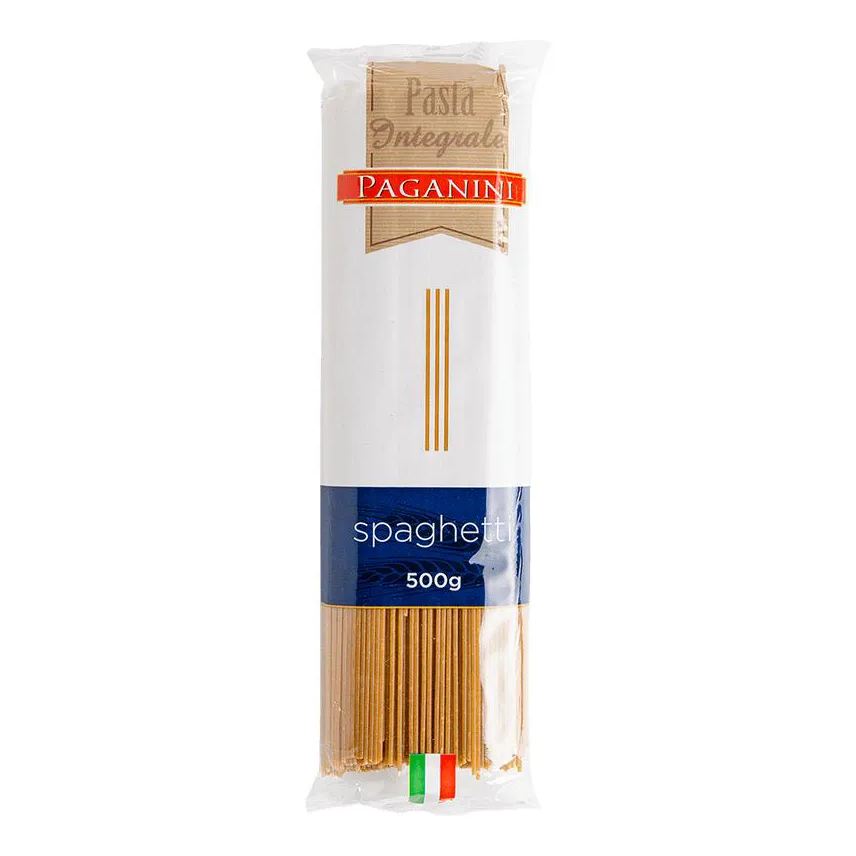 Paganini Kit 3x: Massa Espaguete Integral 500g