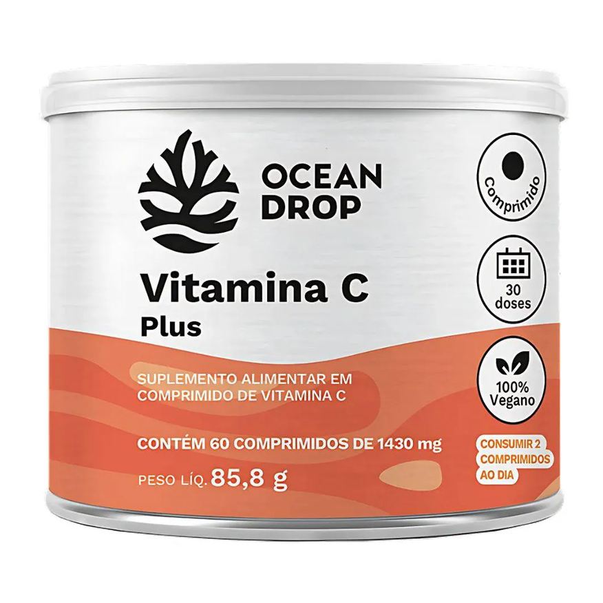 Ocean Drop Vitamina C Plus Vegano (60 Tabletes)
