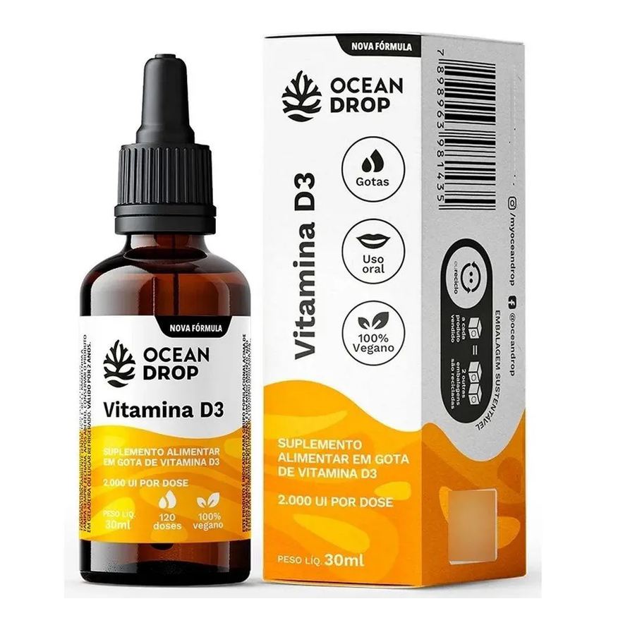 Ocean Drop Vitamina D3 2000ui Vegano (30ml)