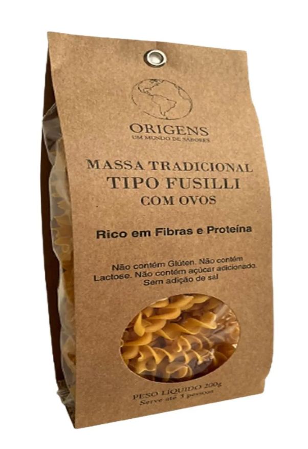 Origens Massa Parafuso Tradicional sem Glúten 200g