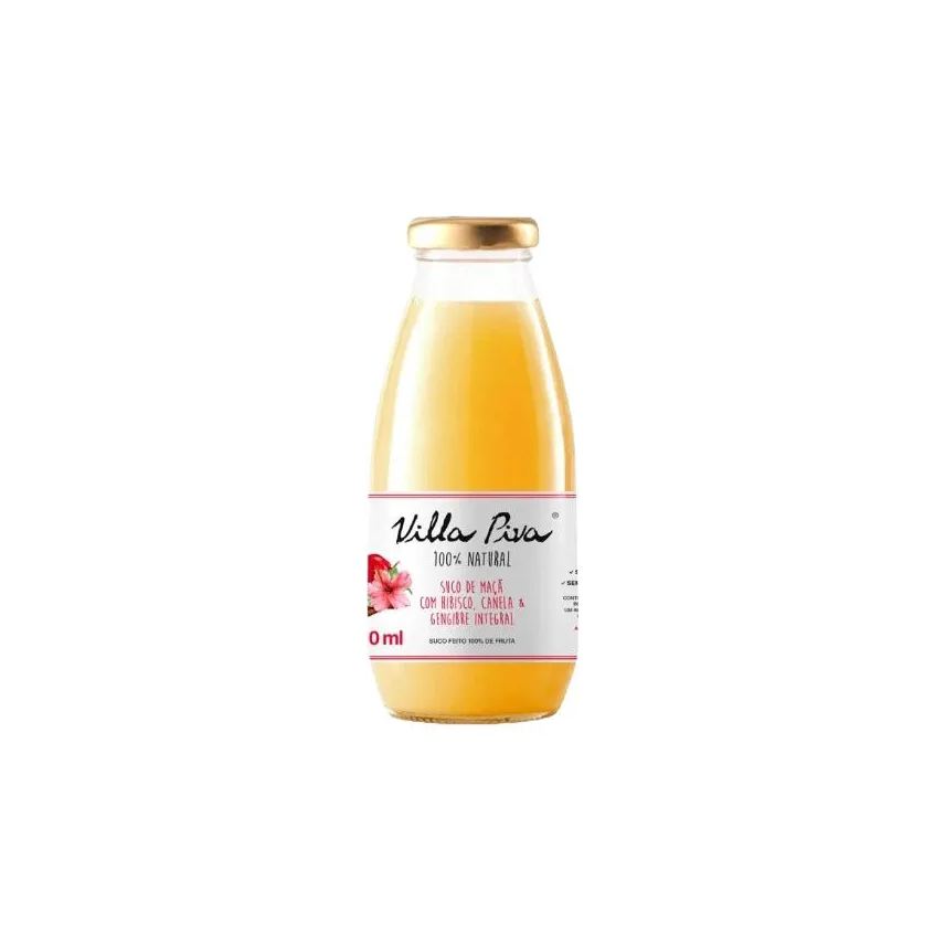 Villa Piva Suco de Maçã com Hibisco, Canela e Gengibre Sem Açúcar 300ml