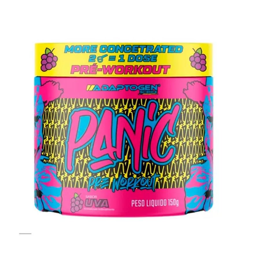 Adaptogen Pré Treino Panic 150g C/ Beta Alanina Sabor Uva