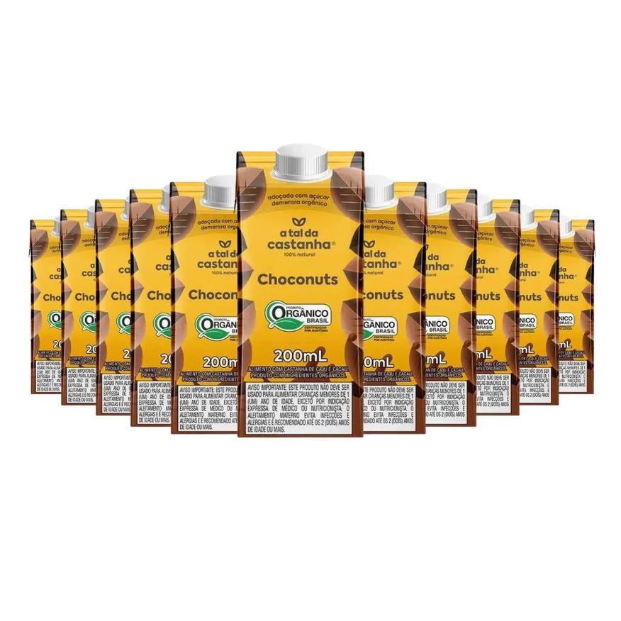 a Tal da Castanha Bebida Vegetal Chocolate Choconuts (cx 12un de 200ml) U Unica