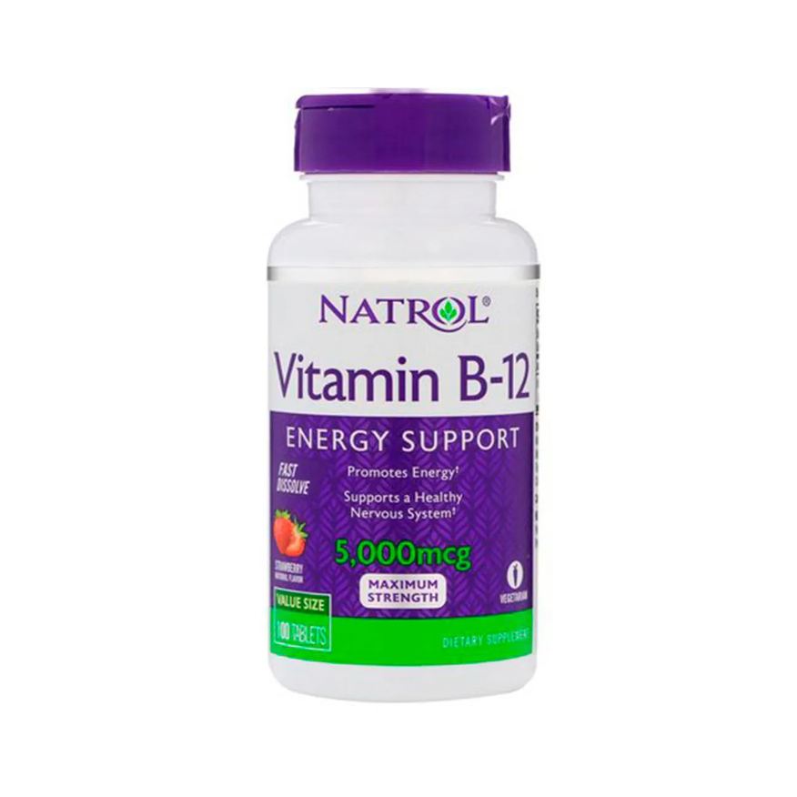 Natrol Vitamina B12 Sublingual 5000mcg 100 Tabs