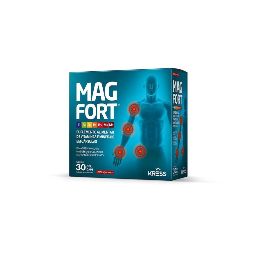 Kress Mag Fort Suplemento Alimentar de Vitaminas e Minerais 30 Cápsulas