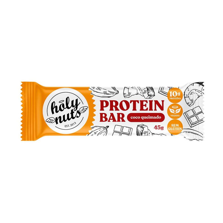 Holy Nuts Barra de Proteína Vegana Cookies’N’Cream 45g