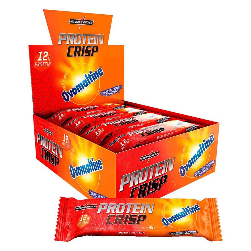 Integralmédica Barra de Proteína Crisp Bar Ovomaltine Cx 12