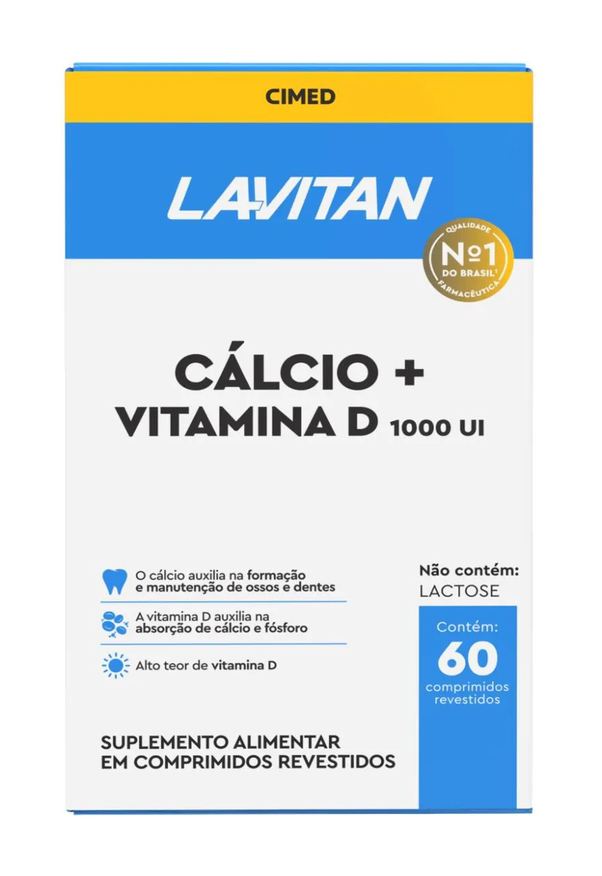 Cimed Lavitan Cálcio + Vitamina D 1.000 UI com 60cpr