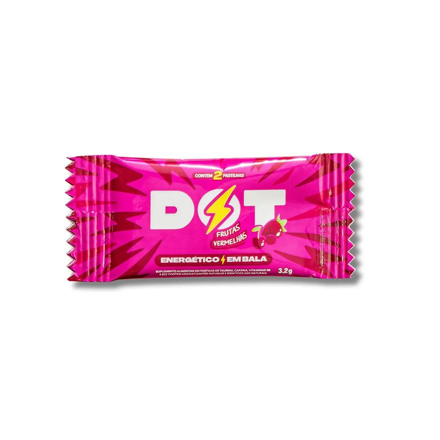 Dot Energético em Bala Frutas Vermelhas 3,2g